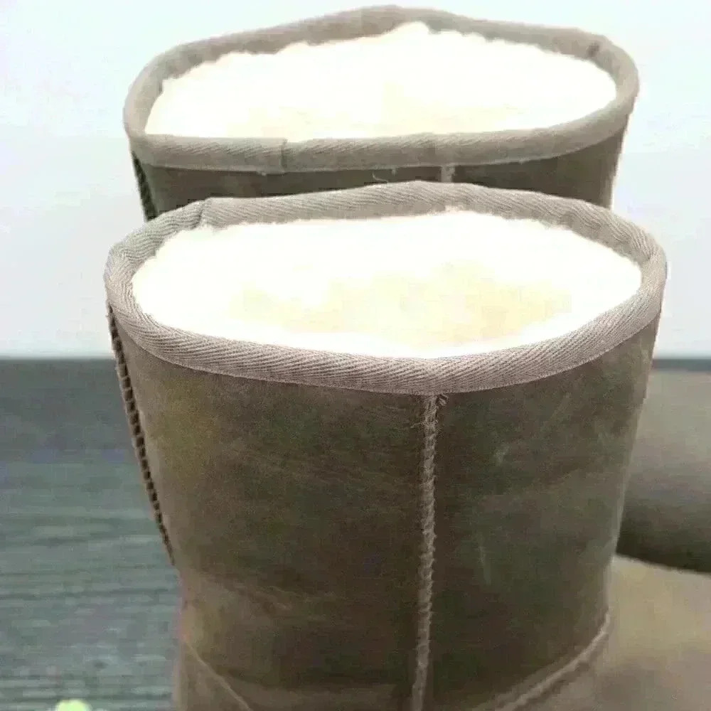 UGG Women’s Classic Brown Leather Boots - Picture 8 of 11